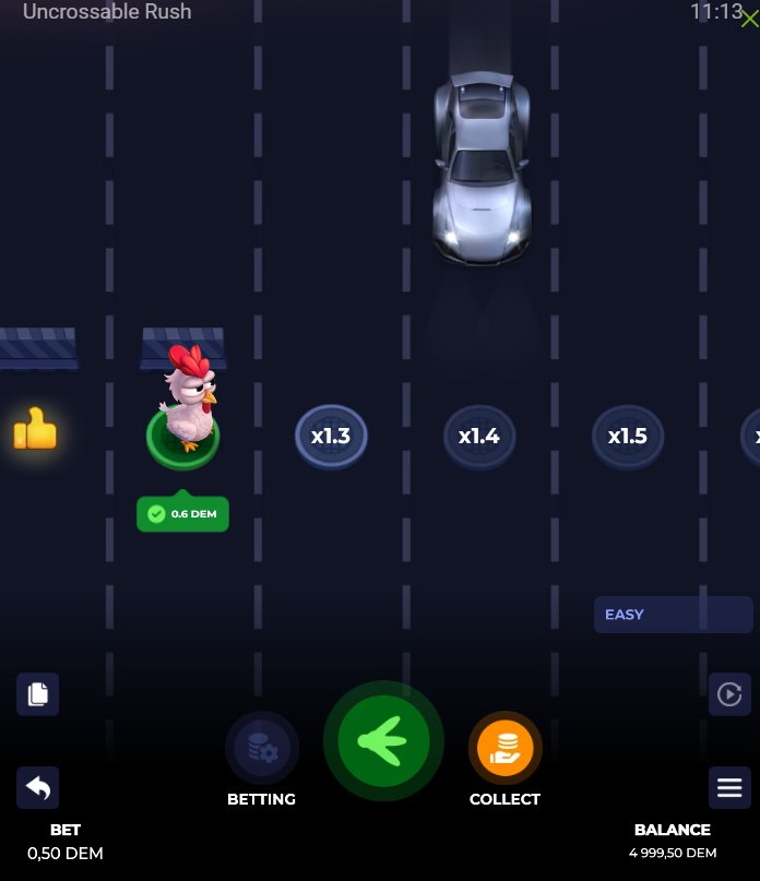 Esplora uncrossable rush